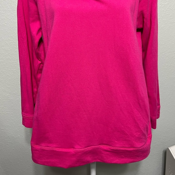 Vineyard Vines | pink shep shirt plaid shoulder design small pockets button neck - Picture 6 of 16